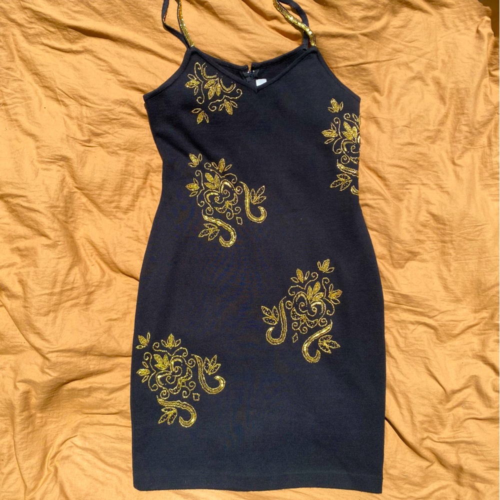 The Limited VINTAGE Wool Blend Beaded Dress